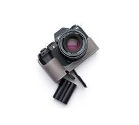 Handmade Genuine Real Leather Half Camera Case Bag Cover for FUJIFILM X-S20 XS20 Grey color