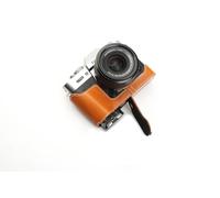 Handmade Genuine Real Leather Half Camera Case Bag Cover for FUJIFILM X-T30 X-T20 X-T10 Sandy Brown color
