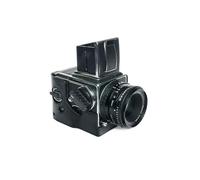 Handmade Genuine Real Leather Half Camera Case Bag Cover for Hasselblad 2000FC 2000FCW 2000FC/M Black Leather Black Stitching