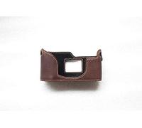 Handmade Genuine Real Leather Half Camera Case Bag Cover for Hasselblad XPan II Dark Brown