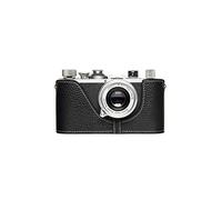 Handmade Genuine Real Leather Half Camera Case Bag Cover for Leica 0 i ii iii iiia iiib Black Color (without Strap D-Rings)