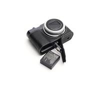 Handmade Genuine Real Leather Half Camera Case Bag Cover for Leica C-LUX Black Color