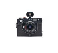 Handmade Genuine Real Leather Half Camera Case Bag Cover for leica CL Black Color