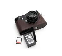 Handmade Genuine Real Leather Half Camera Case Bag Cover for Leica M M240 M240-P M246 M-P MM MP M262 Dark Brown color