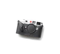 Handmade Genuine Real Leather Half Camera Case Bag Cover for Leica M6 MP Black
