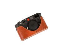 Handmade Genuine Real Leather Half Camera Case Bag Cover for Leica M7 M6 Rufous color
