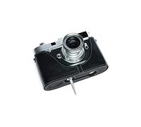 Handmade Genuine Real Leather Half Camera Case Bag Cover for Leica MP M6 M4 M3 M2 M1 With Leicavit-M Black Color