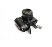 Handmade Genuine Real Leather Half Camera Case Bag Cover for Leica Q2 Black Color