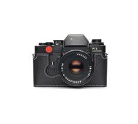 Handmade Genuine Real Leather Half Camera Case Bag Cover for Leica R3 Black Color