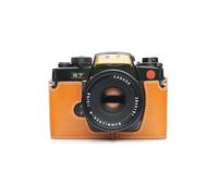 Handmade Genuine Real Leather Half Camera Case Bag Cover for Leica R7 Film Camera Sandy Brown color