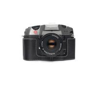 Handmade Genuine Real Leather Half Camera Case Bag Cover for Leica R9 R8 Black Color
