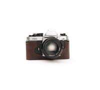 Handmade Genuine Real Leather Half Camera Case Bag Cover for Nikon FM2 FM FM2n FE FE2 Coffee color