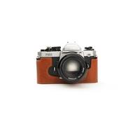 Handmade Genuine Real Leather Half Camera Case Bag Cover for Nikon FM2 FM FM2n FE FE2 Rufous color