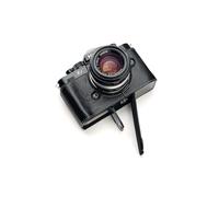 Handmade Genuine Real Leather Half Camera Case Bag Cover for Nikon Z f Nikon Zf Black Color