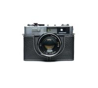 Handmade Genuine Real Leather Half Camera Case Bag Cover for Olympus 35 DC 35 RD Film Camera Black Color