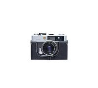 Handmade Genuine Real Leather Half Camera Case Bag Cover for Olympus 35 ED Black Color