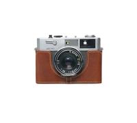 Handmade Genuine Real Leather Half Camera Case Bag Cover for Olympus 35 RC Film Camera Rufous color