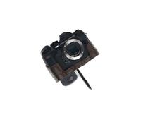 Handmade Genuine Real Leather Half Camera Case Bag Cover for Olympus OM-1 Digital Camera Coffee Color