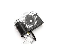 Handmade Genuine Real Leather Half Camera Case Bag Cover for Olympus OM-D E-M5 Mark iii Black Color