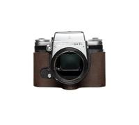 Handmade Genuine Real Leather Half Camera Case Bag Cover for PENTACON six TL Coffee color