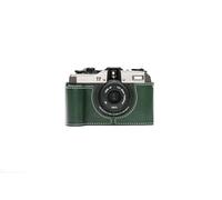 Handmade Genuine Real Leather Half Camera Case Bag Cover for Pentax 17 Green Color