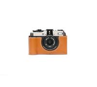 Handmade Genuine Real Leather Half Camera Case Bag Cover for Pentax 17 Sandy Brown Color