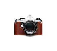 Handmade Genuine Real Leather Half Camera Case Bag Cover for Pentax ME ME Super MV MV-1 Rufous color