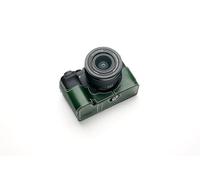 Handmade Genuine Real Leather Half Camera Case Bag Cover for Sony A7C ii A7CR A7C Mark ii A7C2 Green Color