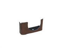 Handmade Genuine Real Leather Half Camera Case Bag Cover for Sony RX1R III Mark III M3 Coffee Color