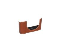 Handmade Genuine Real Leather Half Camera Case Bag Cover for Sony RX1R III Mark III M3 Rufous Color