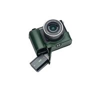 Handmade Genuine Real Leather Half Camera Case Bag Cover for Sony ZV-E1 ZVE1 Green color