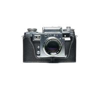 Handmade Genuine Real Leather Half Camera Case Bag Cover for ZEISS IKON CONTAX iiiA IIA Film Camera Black Color