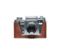 Handmade Genuine Real Leather Half Camera Case Bag Cover for ZEISS IKON CONTAX iiiA IIA Film Camera Rufous color