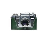 Handmade Genuine Real Leather Half Camera Case Bag Cover for ZEISS IKON CONTAX iiiA IIA Film Camera Green color