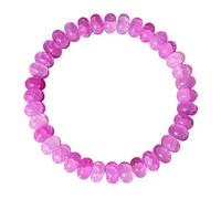 Handmade Glass Bead Bracelet Boho Jewelry For Women Elegant Stretchy Crystal Beaded Wristband Accessory (White, 16cm)