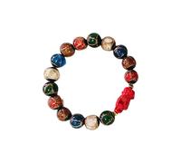 Handmade Glass Bead With Animal Pendant For Good Luck Adjustable Hand String Stylish Business Meeting Jewelry Stylish Beaded