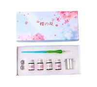 Handmade Glass Dip Pen Delicate Appearance Glass Gift Box Writing Drawing Friend Vintage Handmade Dip Pen Flower Calligraphy For Drawing Decor