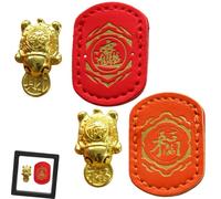 Handmade Golden Turtle Feng Shui Amulet,Golden Lucky Charm Turtle Bite Coin (A,Black box)