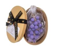 Handmade Grape Cluster Soap on a Rope - Gift Box of 20 or 40 Grape-Shaped Botanical Soaps (Cyan, Black or Purple), Cold-Process Bars with Natural Oils & Fruity Fragrance for Face, Body & Hands