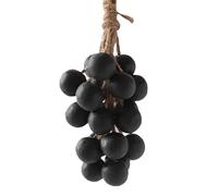 Handmade Grape Cluster Soap on a Rope - Net Bag Set of 20 or 40 Botanical Grape-Shaped Soaps (Cyan, Black or Purple), Cold-Process Facial & Body Cleansing Bars with Fruity Aroma