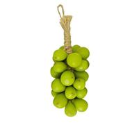Handmade Grape Cluster Soap on a Rope - Net Bag Set of 20 or 40 Botanical Grape-Shaped Soaps (Cyan, Black or Purple), Cold-Process Facial & Body Cleansing Bars with Fruity Aroma