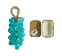 Handmade Grape Shape Soap Block Natural Coconut Oil Formulas With Hanging Rope Bath Decors For Skin Careful Gifts Handmade Shape Natural Ingredient Bathroom