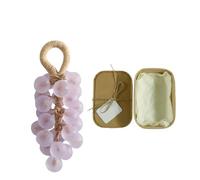 Handmade Grape Shape Soap, Lasting Fragrance DIY Soap On A Rope Suitable For Gentle Cleansing Soaps And Fresh Air(Light Purple)