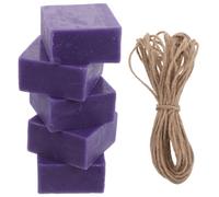 Handmade Grape Soap Bars DIY Bathing and Hand Washing Set Purple | Unfinished Craft Supplies, Gentle Cleansing Use, Jute Cord Included, Suitable for Birthdays and Creative Projects