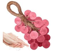 Handmade Grape Soap - Natural Bar Soap with Crystal Fruit Bunch Design | Moisturizing Body Wash and Shampoo | Gentle Skin Care Soaps for Women and Men Daily Shower Travel Rose Peach Lavender