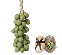 Handmade Grape Soap on a Rope, Cold Process Artisan Soap, Grape Cluster Design with Natural Fragrance, Moisturizing Face & Body Wash for Men & Women (1, green)