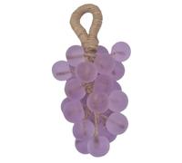 Handmade Grape Soap On A Rope Crystal Cluster For Cleansing | Natural Glycerin 25 Beads Hanging Design Fruity Aroma For Bathing Hand Washing Decor