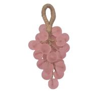 Handmade Grape Soap On A Rope Crystal Cluster For Cleansing | Natural Glycerin 25 Beads Hanging Design Fruity Aroma For Bathing Hand Washing Decor