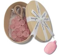 Handmade Grape Soap on a Rope & Foaming Net - Crystal Clear Artisan Bar with Lasting Fragrance, Natural Cold Process for Skin Hydration, Decorative Bath Accessory for Home Decor (Papaya)