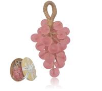 Handmade Grape Soap on a Rope Gift Set - Natural Cold Process Bar Soaps,Decorative Grape Cluster Design,Aromatic & Moisturizing for Baptisms/Air Freshening/Gifts/Decor (Pink (Papaya scent))
